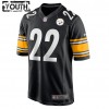 Lasten Pittsburgh Steelers NFL Pelipaita Najee Harris 22 Nike Musta 2021 NFL Draft